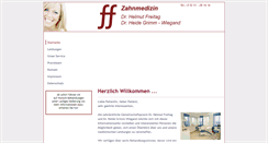 Desktop Screenshot of ff-zahnmedizin.de